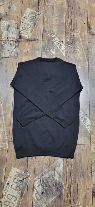 Czarny sweter męski bawełna premium logo th L