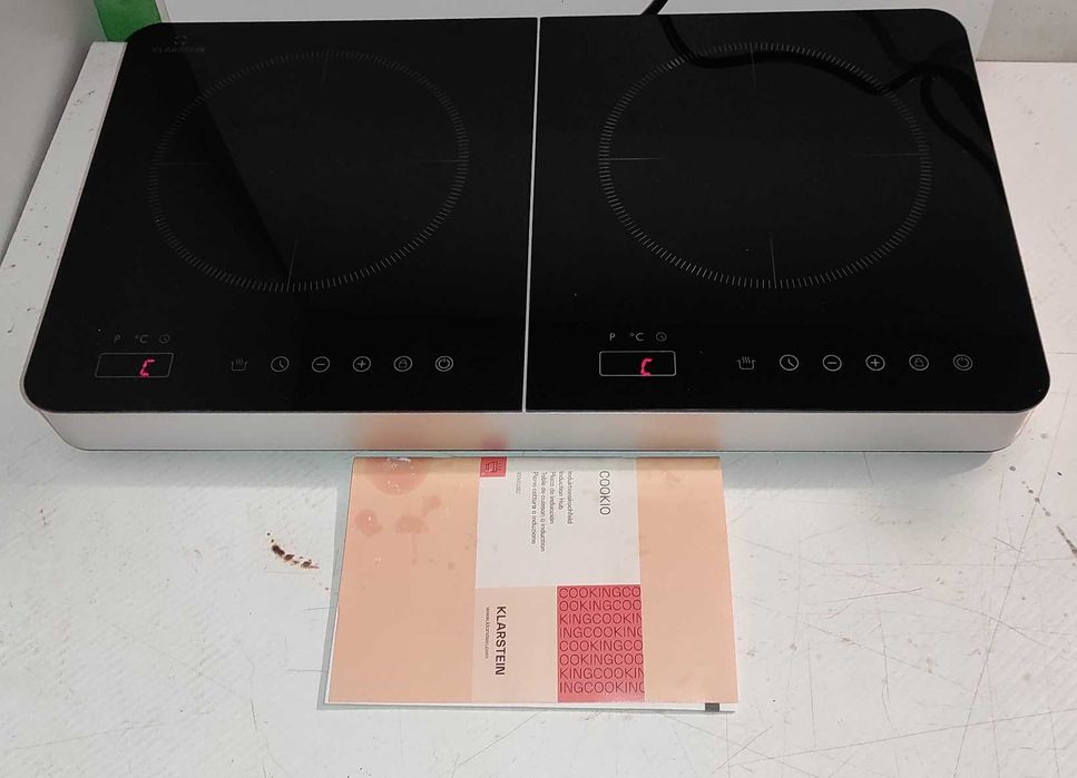 Подвійна індукційна плита Klarstein Cookio 3500 Вт таймер склокераміка