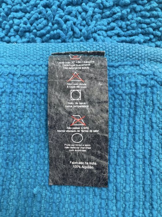 Tapete azul turquesa Hand Hoven Durry