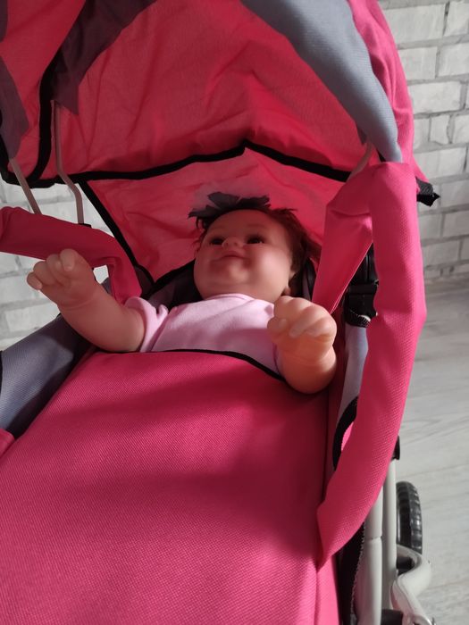 Коляска  трансформер 2в1 на ляльку