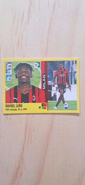 Cromo futebol de Rafael Leao(Calciatori)da Panini