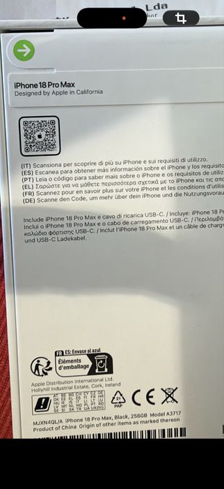 Iphone 17 pro Silver 256Gb