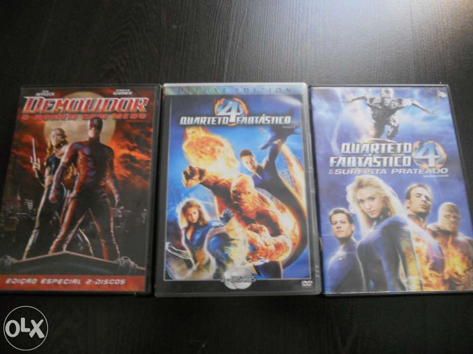 Dezenas de DVDs de filmes de todos os géneros (F-O)