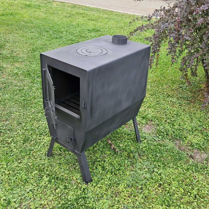 Буржуйка, печь для отопления, буржуйка на отработке