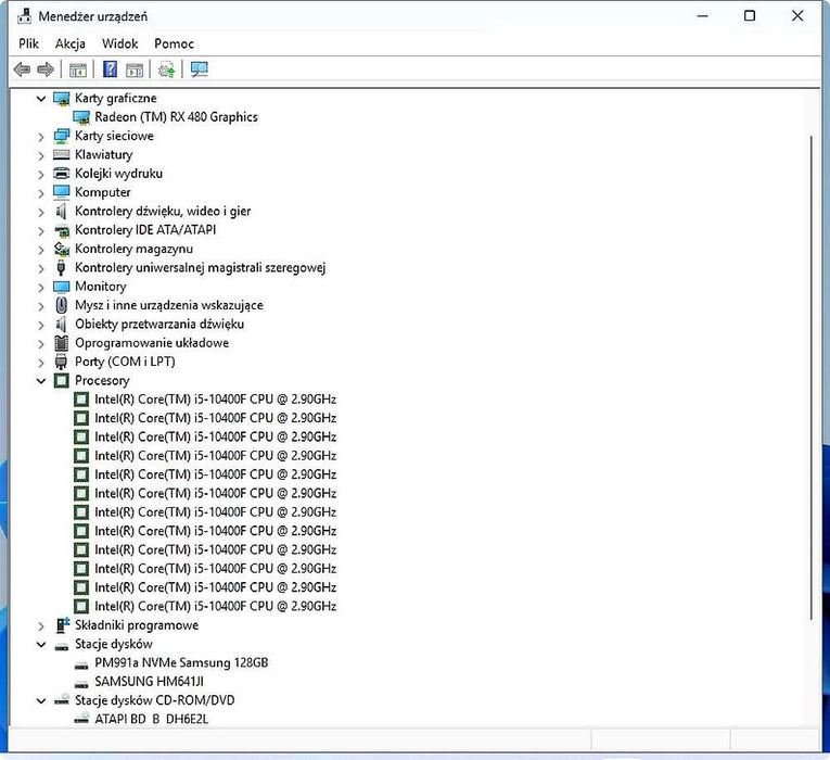 MSI - i5-10400F- MSI Radeon RX480 - 16Gb Ram - SSD