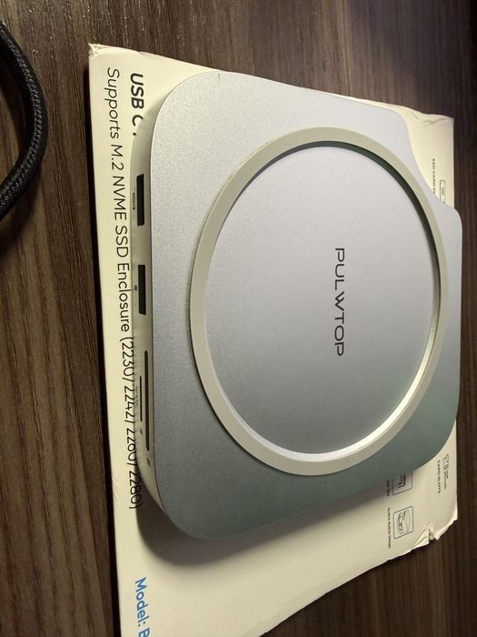 Док станция PULWTOP Mac Mini M4/M4 Pro Hub M.2 SSD, HDMI 4K 60Hz
