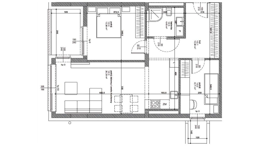 Mieszkanie 3 Pokoje, 2 loggie , komórka lokatorska + m. postojowe