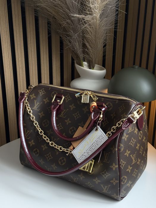 Сумка Louis Vuitton Speedy 30 бургунді
