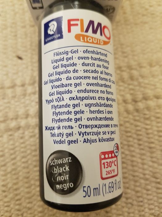 Fimo liquido preto novo