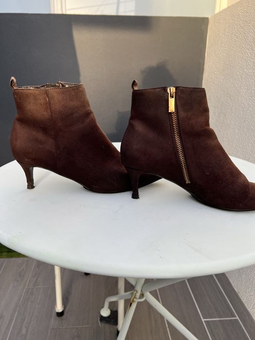 Botins de Camurça Castanhos 38