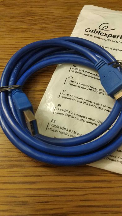 Дата кабель USB 3.0 AM to Micro B 1.8 m Cablexpert