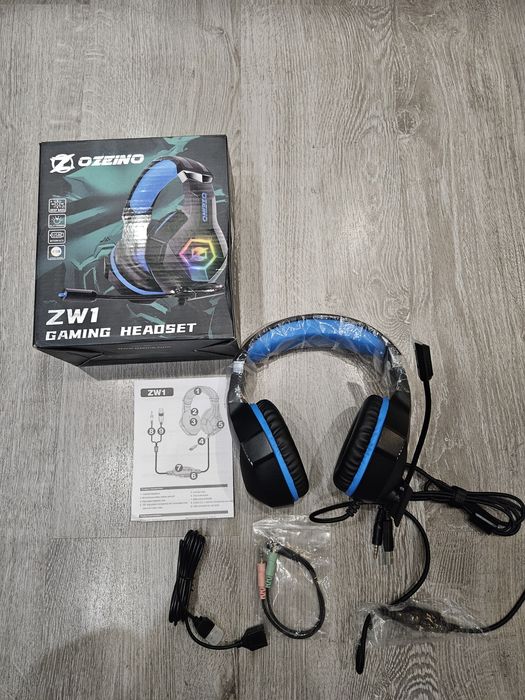 Геймерські навушники провідні з мікрофоном OZEINO ZW1