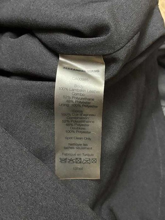 Alexander Wang платье с натуральной кожи