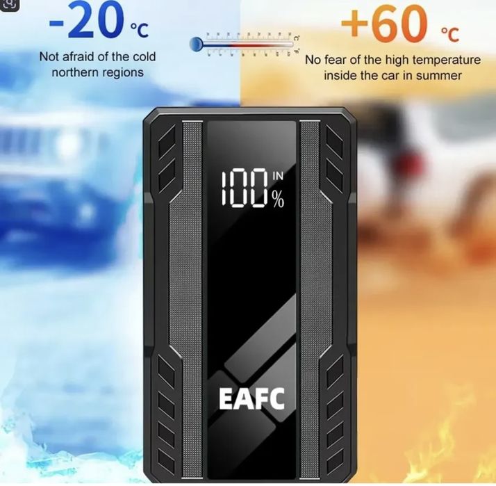 Booster arrancador jump starter 1000A com bolsa proteção