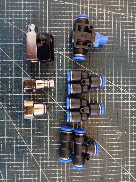 Kit mangueira e conexões pneumáticas.(novo)