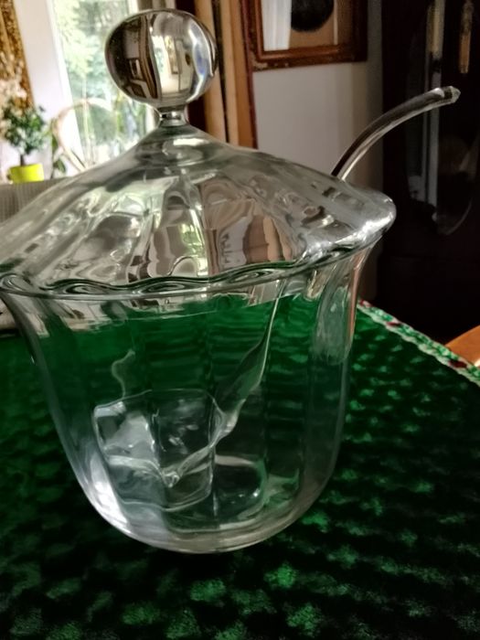Duża waza do ponczu z łyżką. Vintage