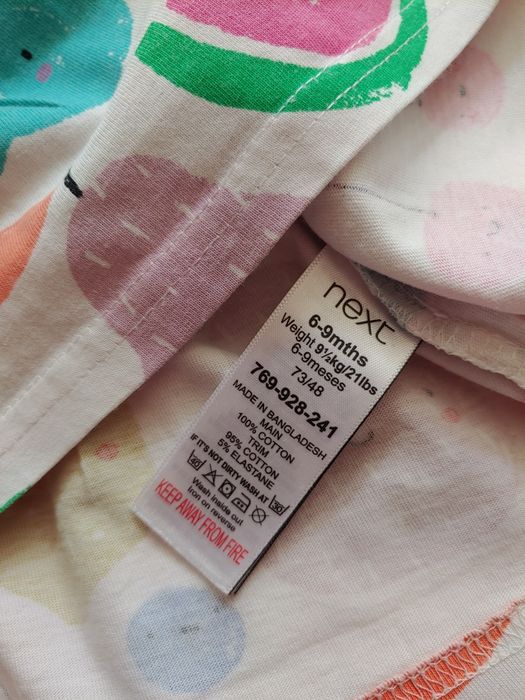 NEXT sukienka na lato dziewczynka roz 74 cm (6-9 mcy)