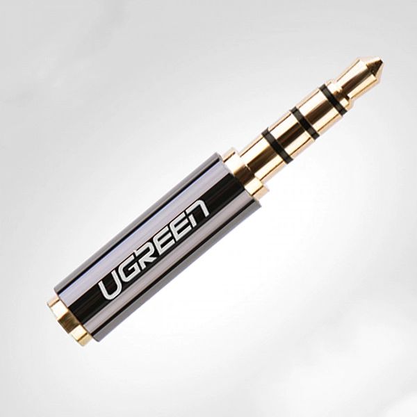 Ugreen adapter audio jack 3.5mm męski do jack 2.5mm żeński czarny (205