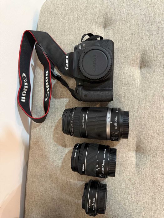 Kit Completo Canon EOS 77D + Lentes e Acessórios