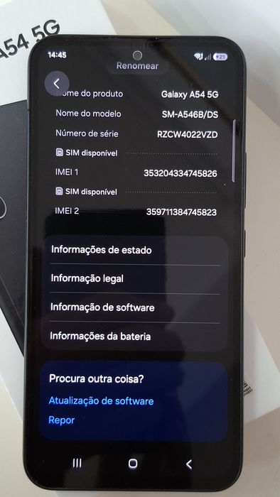 Samsung Galaxy A54 128GB Capa e protetor ecrã