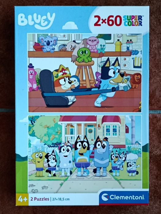 Puzzle Clementoni Super Color 2x60 Bluey