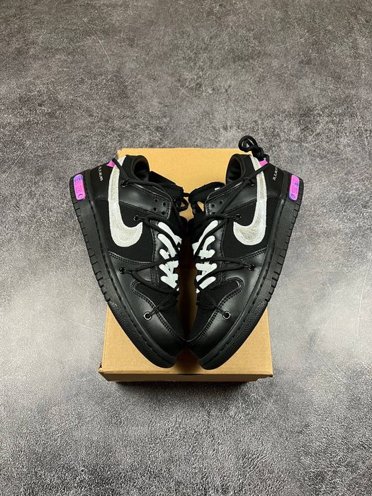 Nike SB Dunk x Off White Black White Violet