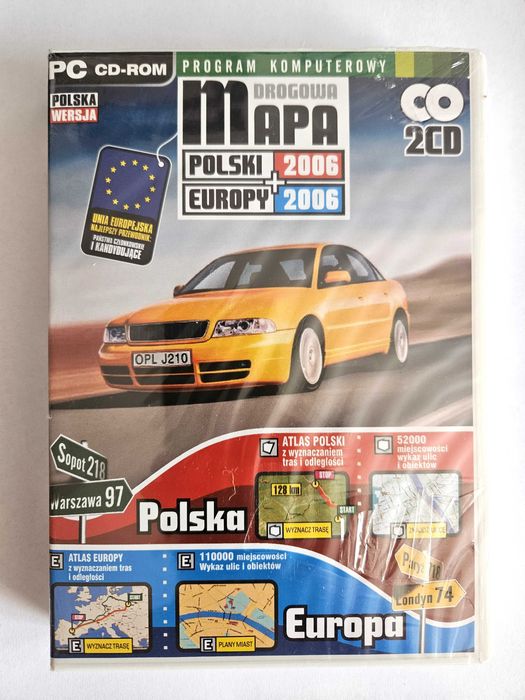 Drogowa Mapa Polski 2006 2xCD-ROM