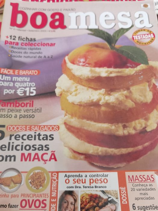 Revistas e fichas culinária vintage