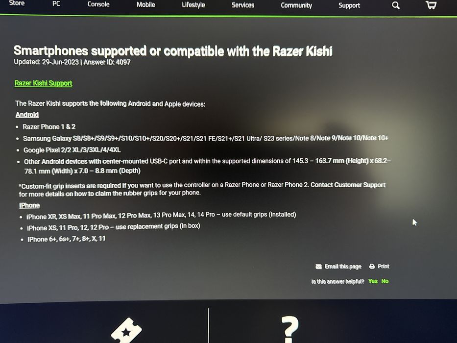 Razer Kishi (iPhone) Gamepad