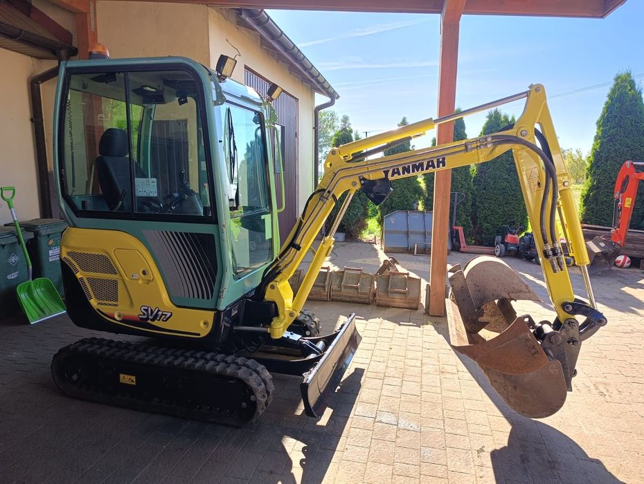 Yanmar sv17 ex umowa 2200 mtg 2011 rok minikoparka mini koparka