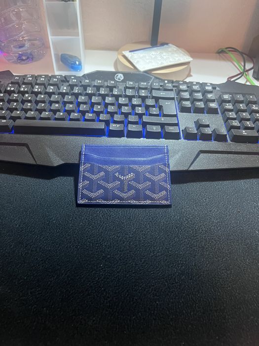 Carteira da goyard azul escura