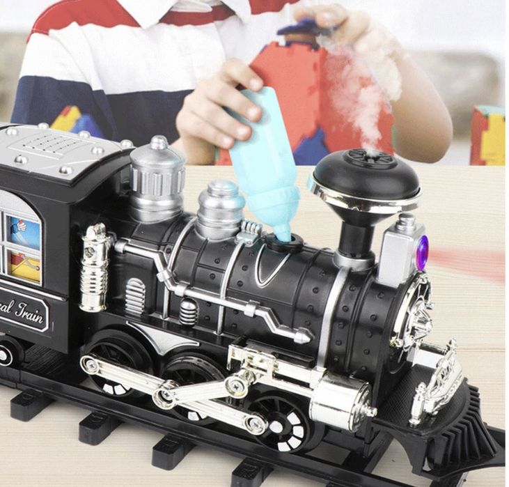 Kolejka elektryczna dymi z komina pociąg PREZENT DLA DZIECI