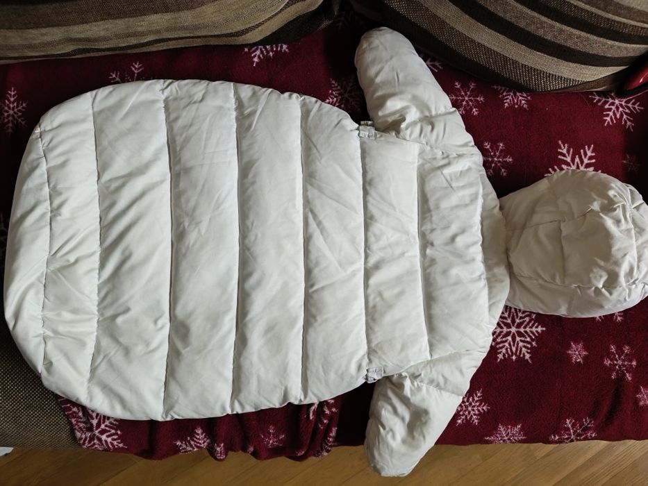 Зимовий пуховий пуффер конверт в коляску manudieci  il gufo