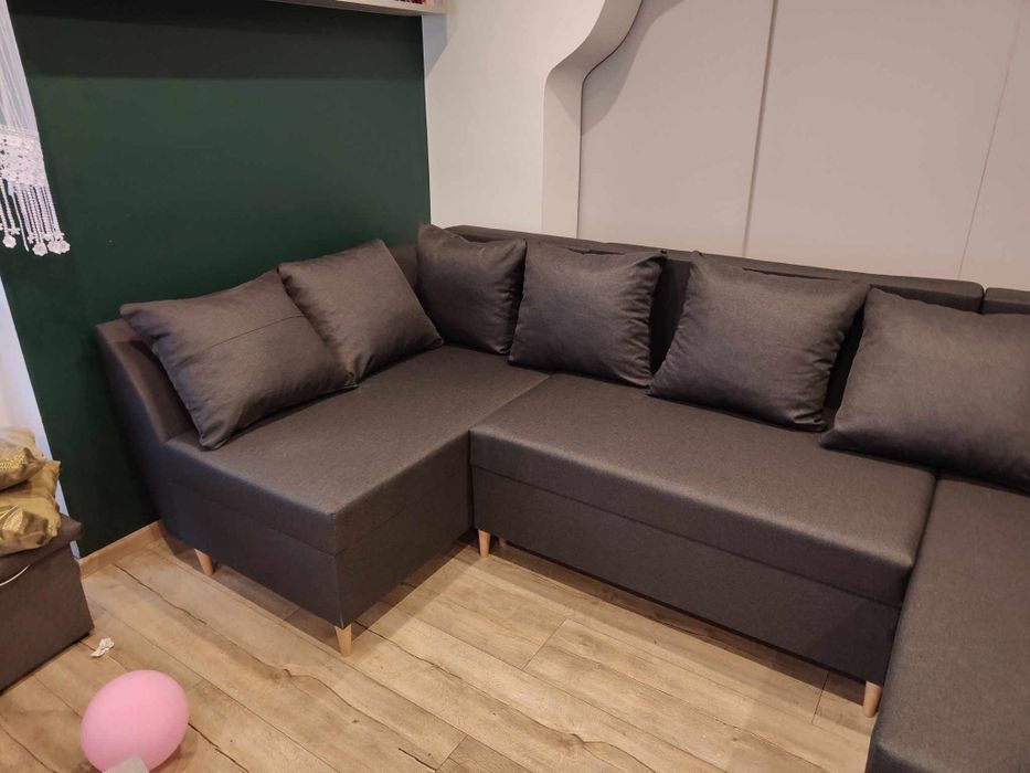 Narożnik z funkcją spania duży