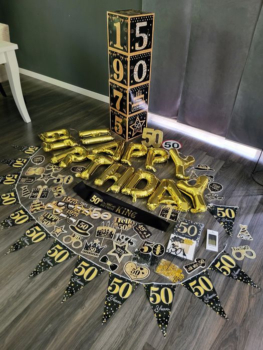 Ozdoby do zdjęć 50 urodziny