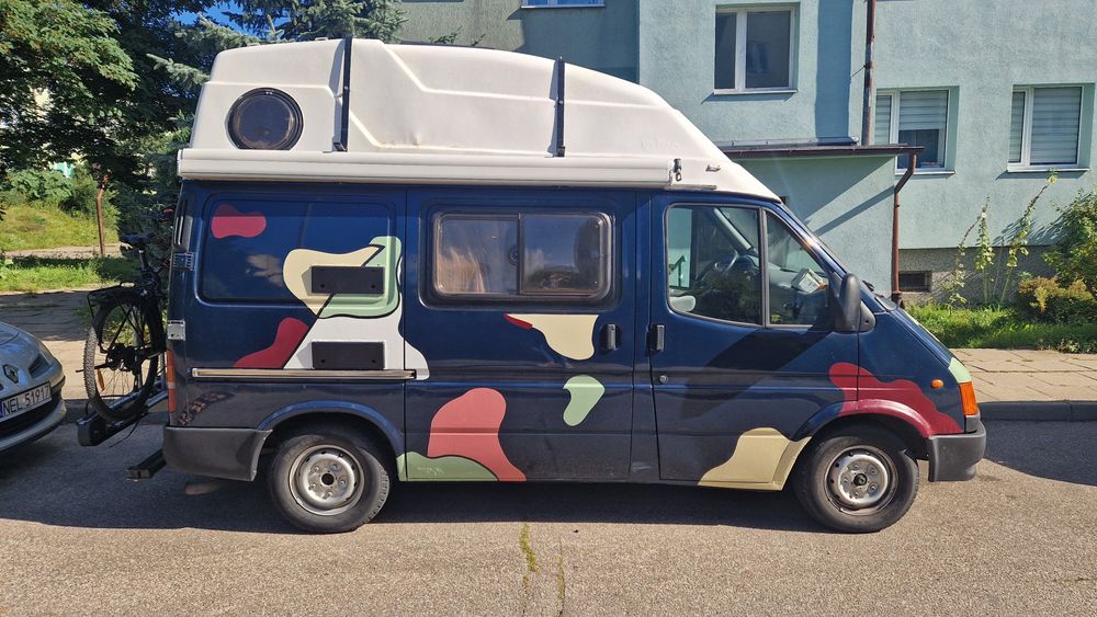 Ford Transit Kampervan / Kamper 99r. Klima, wspomaganie, gaz, lodówka.
