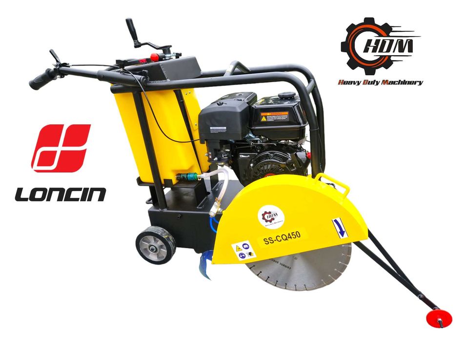 Piła Jezdna Spalinowa do cięcia BETONU ASFALTU 15KM 350-500 MM 145 MM