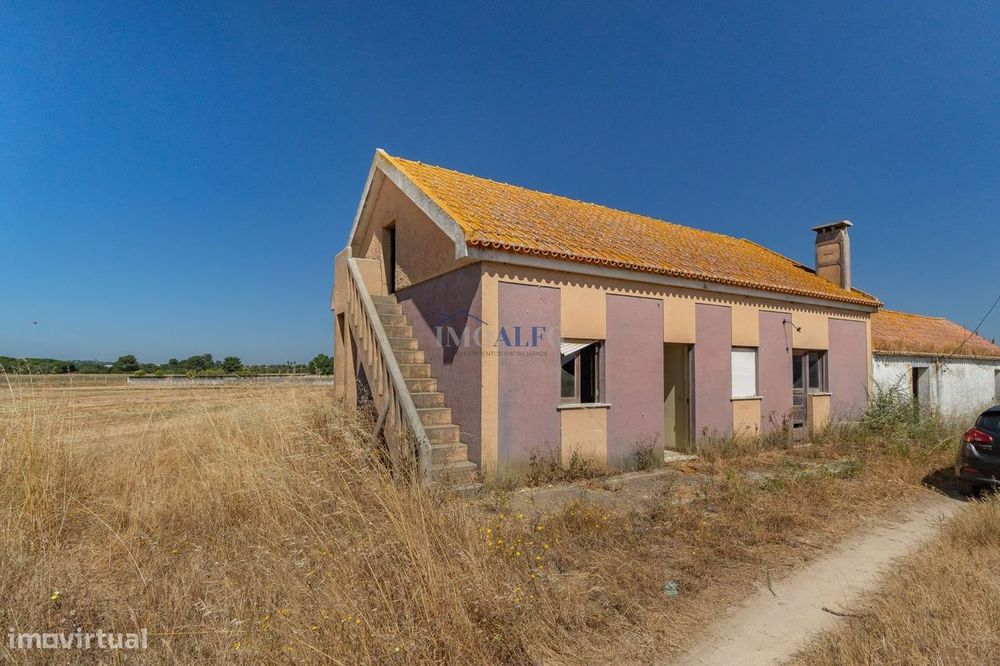 Terreno com 35000 m2 e moradia para reconstruir no Montijo