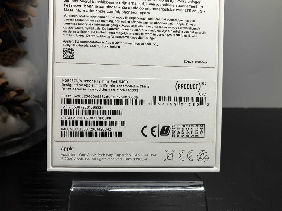 Iphone 12 mini 64gb Red Neverlock NEW Open Box