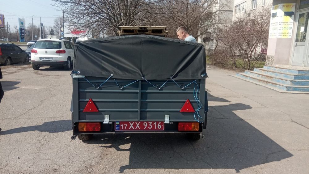 Причіп  2500*1300*450 АЛКО з виробництва Доставка Документи