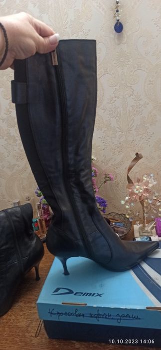 Сапоги жіночі шкіряні осінь/весна