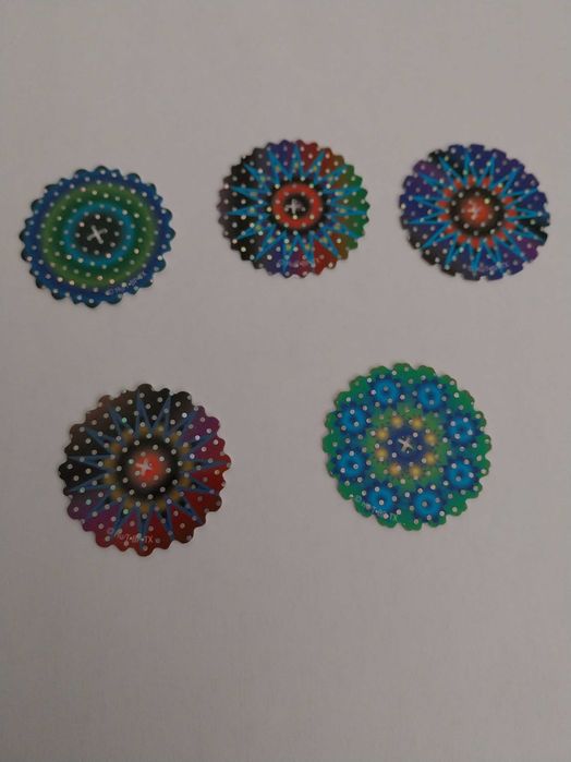 Lote 5 Beyblade Silver Mega Spinners