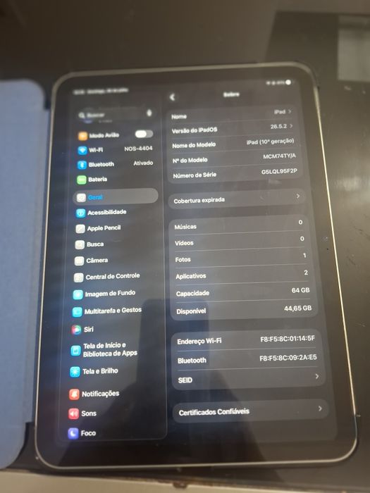 Vendo um ipad usado um vez
