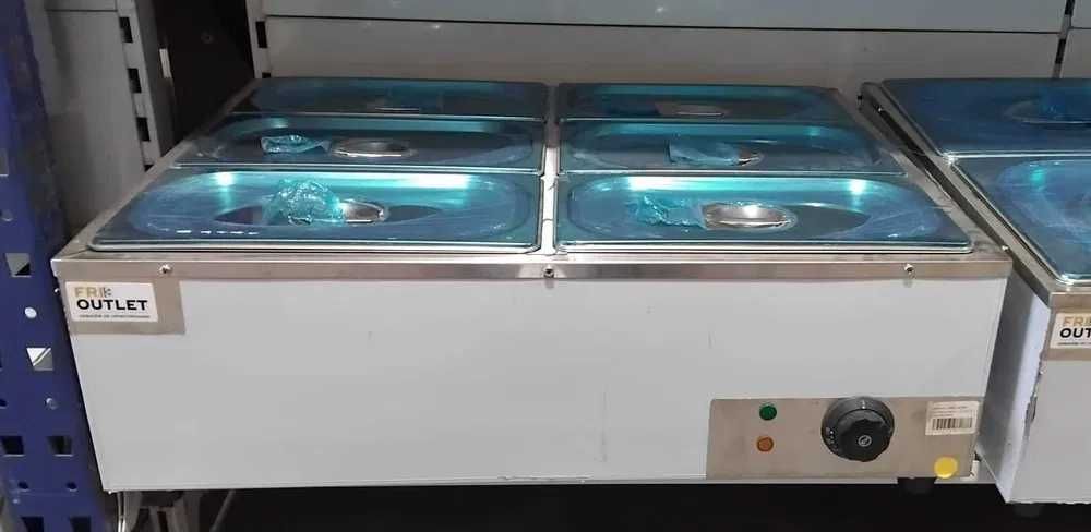 Banho-Maria - 6 Cubas GN1/3 - NOVO