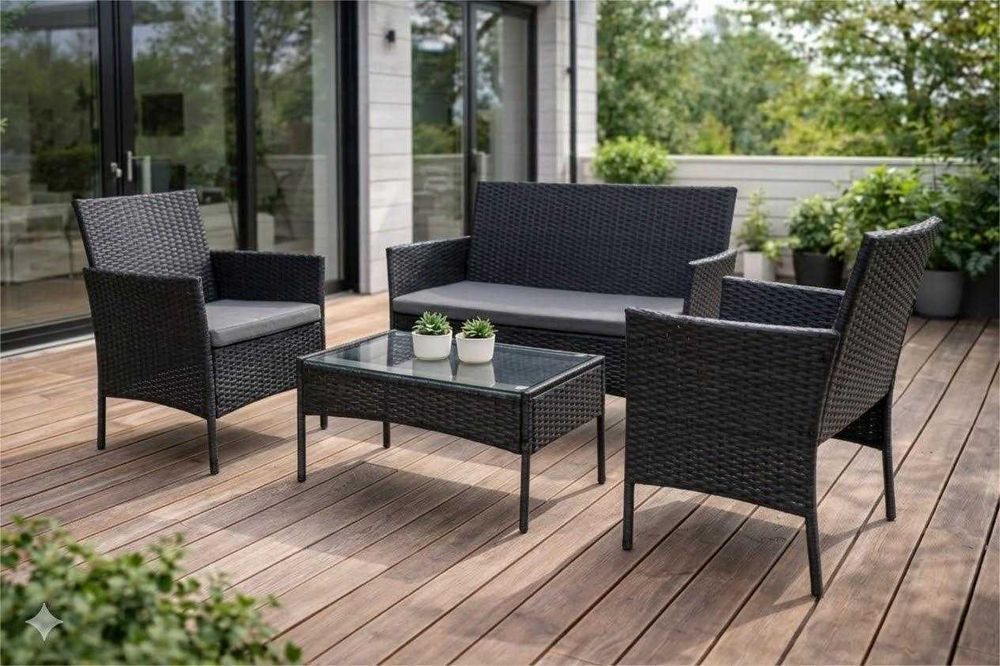 NOWE Meble Ogrodowe Rattanowe Balkonowe Tarasowe Zestaw Mebli OKAZJA!