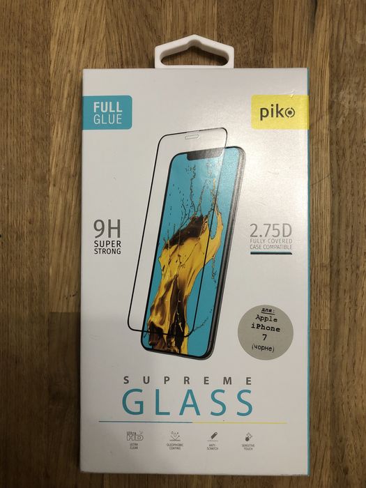 Захисне скло Piko Full Glue для Apple iPhone 7/8 Black