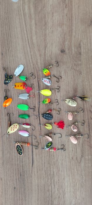 Obrotówki wahadłówki pstrąg okoń mepps aglia Spro mosca