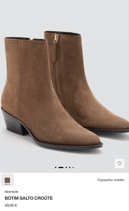 Bota 100% Pele de bovina - forro em algodão
