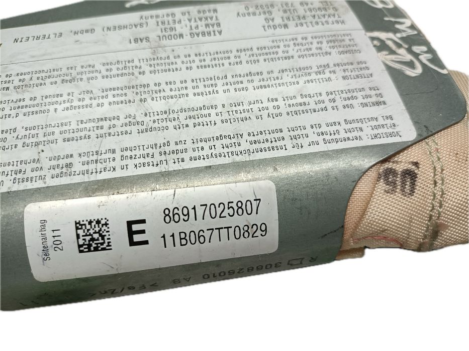 Airbag banco esquerdo BMW 5 Touring (F11)