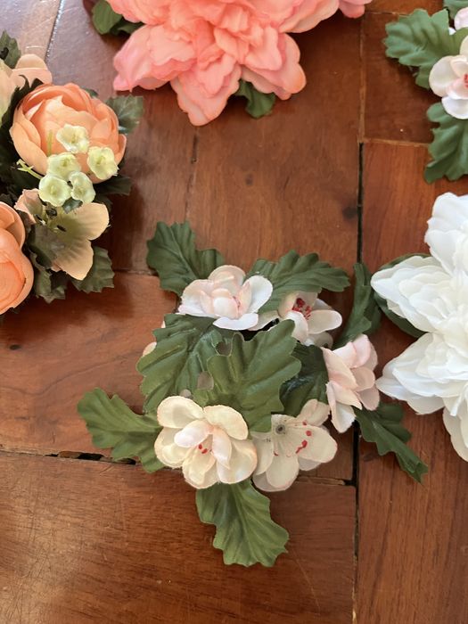 Enfeites flores para velas castiçal